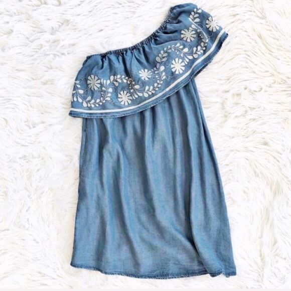 Rebecca Minkoff Rita embroidered chambray dress - Picture 3 of 6